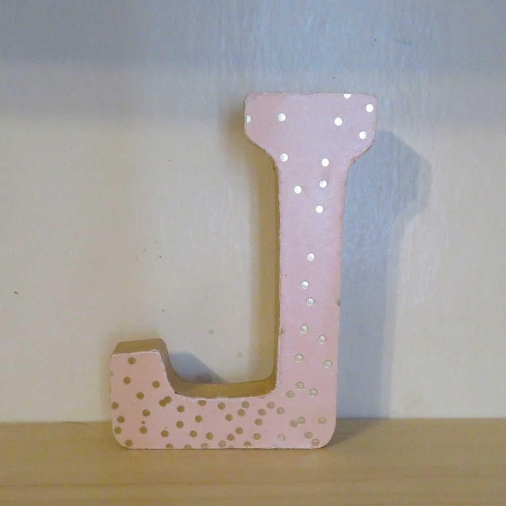 4 3/4 in. wooden letters